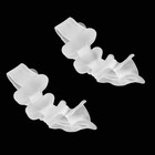 Корректоры - разделители для пальцев ног, 4 разделителя, силиконовые, 10 × 4 см, пара, цвет белый - фото 8353888