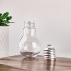 Бутылочка для хранения «Лампочка», 80 мл, цвет серебряный/прозрачный - Фото 3