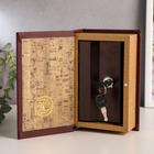 Шкатулка книга - сейф «Личный валютный запас», дерево, искусственная кожа, 17×11×5 см - Фото 2