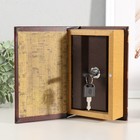 Шкатулка книга-сейф «Личный капитал настоящего мужчины», дерево, искусственная кожа, 17×11×5 см - Фото 2