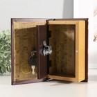 Шкатулка книга-сейф «Личный капитал настоящего мужчины», дерево, искусственная кожа, 17×11×5 см - Фото 3