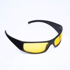 Очки солнцезащитные водительские, линза желтая, дужки черные 14х4х4 см - фото 8600998