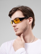 Очки для водителя «Мастер К. Прямоугольные», линза 14×4 см, чёрные - Фото 2