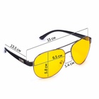 Очки для водителя мужские «Мастер К. Авиаторы», чёрный - Фото 6