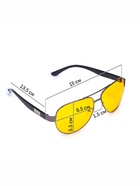 Очки для водителя мужские «Мастер К. Авиаторы», чёрный - Фото 8