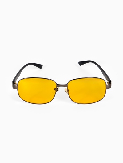 Очки для водителя, жёлтая линза, чёрный