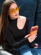 Очки для водителя, жёлтая линза, чёрный - Фото 7