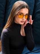 Очки для водителя, жёлтая линза, чёрный - Фото 1