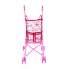 Коляска-трость для кукол, пластиковый каркас - Фото 12