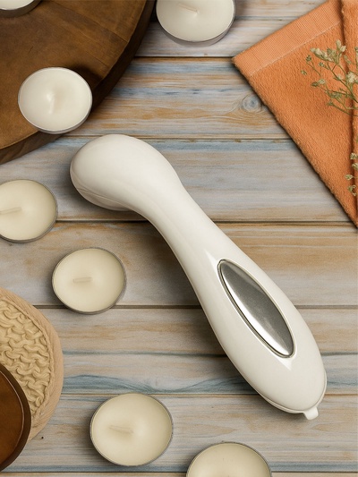 Массажёр для лица Luazon LMZ-033, электрический, 2 режима, от батарейки, белый