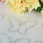 Термоаппликация из страз «Бабочка», 5,5 × 7,2 см, 20 шт. на листе, цвет белый - Фото 2