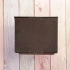 Ящик почтовый без замка (с петлёй), горизонтальный «Мини», бронзовый - Фото 14