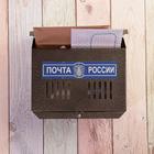 Ящик почтовый без замка (с петлёй), горизонтальный «Мини», бронзовый - фото 9804216