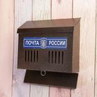 Ящик почтовый без замка (с петлёй), горизонтальный «Мини», бронзовый - Фото 9