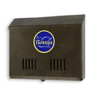 Ящик почтовый без замка (с петлёй), горизонтальный «Широкий», бронзовый - Фото 9