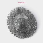 Губка для посуды Доляна, металлическая, 9×9×2 см - Фото 2