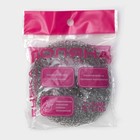 Губка для посуды Доляна, металлическая, 9×9×2 см - Фото 5