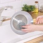 Губка для посуды Доляна, металлическая, 9×9×2 см - Фото 4