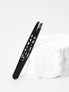 Пинцет «Геометрия», скошенный, 9.5 см, чёрный - Фото 2