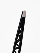 Пинцет «Геометрия», скошенный, 9.5 см, чёрный - Фото 4