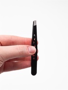 Пинцет «Геометрия», скошенный, 9.5 см, чёрный - Фото 5