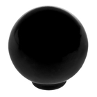 Ручка кнопка PLASTIC 008, пластиковая, черная - фото 110088178