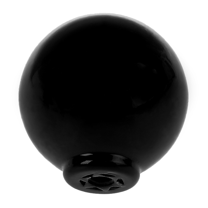 Ручка кнопка PLASTIC 008, пластиковая, черная - фото 1908343762