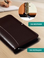 Ежедневник-органайзер Calligrata, А5, 96 листов, на молнии, обложка из искусственной кожи, МИКС - Фото 2