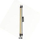 Карандаш чернографитный Calligrata, НВ, с ластиком, круглый, пластиковый, золотистый корпус - Фото 4