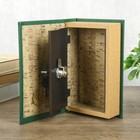 Шкатулка книга - сейф «На удачу в делах и бизнесе», дерево и искусственная кожа, с замком, тиснение, 21×13×5 см - Фото 3