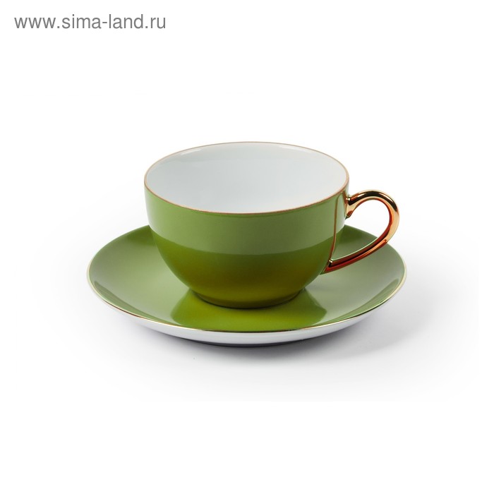 Набор чайных пар Monalisa, 220 мл, зелёный, 12 предметов - Фото 1