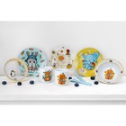 Набор детской посуды из керамики Доляна «Слонёнок», 3 предмета: кружка 230 мл, миска 400 мл, тарелка d=18 см - Фото 21