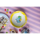 Набор детской посуды из керамики Доляна «Слонёнок», 3 предмета: кружка 230 мл, миска 400 мл, тарелка d=18 см - Фото 12