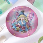 Набор детской посуды из керамики Доляна «Дюймовочка», 3 предмета: кружка 230 мл, миска 400 мл, тарелка d=18 см,цвет белый - фото 8354038