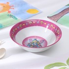 Набор детской посуды из керамики Доляна «Дюймовочка», 3 предмета: кружка 230 мл, миска 400 мл, тарелка d=18 см,цвет белый - Фото 4