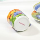 Набор детской посуды из керамики Доляна «Гонки», 3 предмета: кружка 230 мл, миска 400 мл, тарелка d=18 см - Фото 3