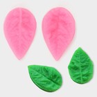 Молд кондитерский «Лист гортензии», силикон, 2 предмета, 4×2.5 см, МИКС - Фото 1