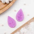 Молд кондитерский «Лист гортензии», силикон, 2 предмета, 4×2.5 см, МИКС 2581350