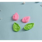 Молд «Лист розы», силикон, 2 предмета, 5×3 см, цвет МИКС - фото 4581756