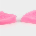 Молд кондитерский «Лист розы», силикон, 2 предмета, 5×3 см, розовый - Фото 4