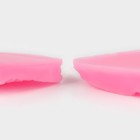 Молд кондитерский «Лист розы», силикон, 2 предмета, 5×3 см, розовый - Фото 5