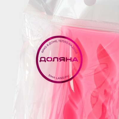 Молд для заливки Доляна «Жгут», силикон, 21.5×4×1.5 см, розовый