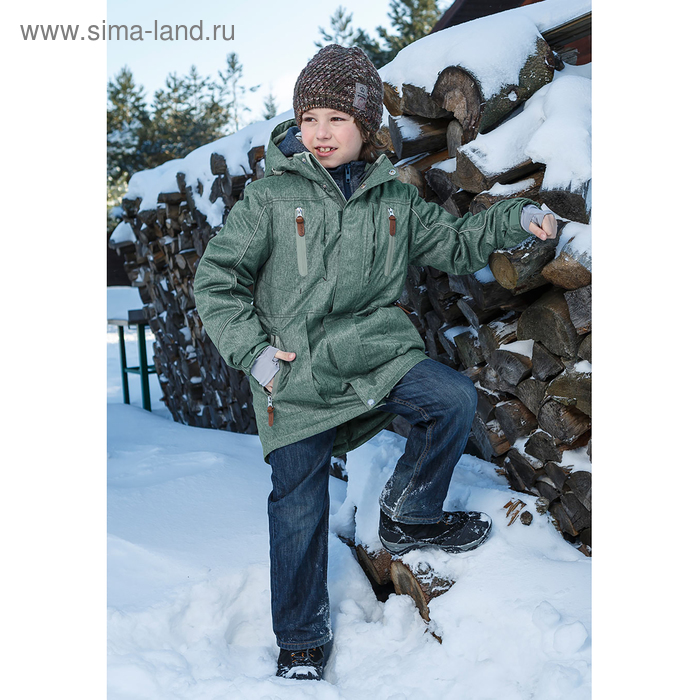 Куртка для мальчика, рост 140 см, цвет хаки - Фото 1