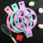 Форма для оладий и яичницы «Ози. Круг», 40×23 см, цвет МИКС - Фото 4