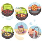 Форма для оладий и яичницы «Ози. Круг», 40×23 см, цвет МИКС - Фото 5