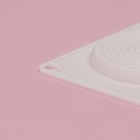 Форма для муссовых десертов и выпечки Доляна «Гипноз», силикон, 30×17.5×0.5 см, 6 ячеек (d=7.7 см), белая - Фото 5