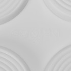 Форма для муссовых десертов и выпечки Доляна «Гипноз», силикон, 30×17,5×0,5 см, 6 ячеек (d=7,7 см), цвет белый - Фото 7