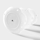 Этажерка для фруктов и десертов Доляна «Вивьен», 3 ярусная, пластик, круглая, 21.5/18/15 см, белая - Фото 3