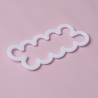 Выемки кондитерские для теста Доляна «Бутон», набор 3 шт., 16.5×7 см, 13×5 см, 10×4 см, пластик, белые - Фото 3