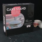Подставка для торта вращающаяся, d=30,5 см, с рычагом-блокиратором вращения,с разлиновкой - Фото 5